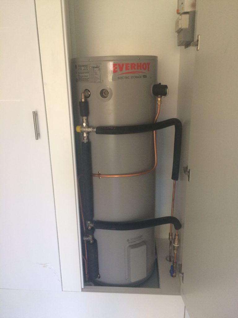 New Hot water system installed by a professional plumber