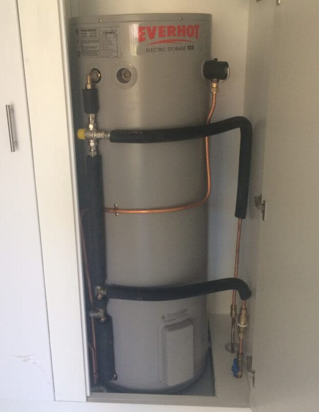 New Hot water system installed by a professional plumber